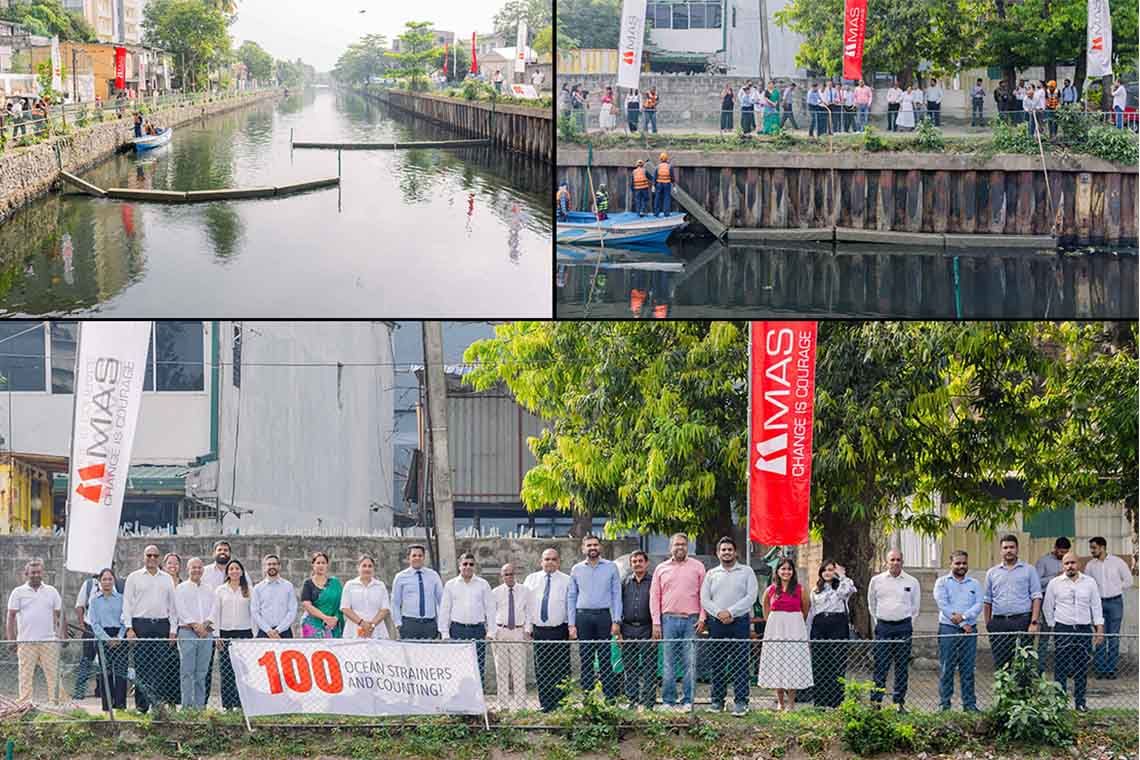 MAS Foundation for Change Leads a National Effort with 100 OCEAN STRAINER™ to Clean Floating Waste from Sri Lanka's Waterways